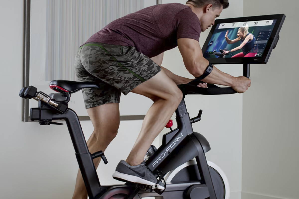 Exercise bike with google maps top
